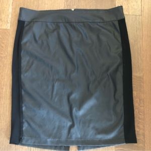 Faux leather skirt​